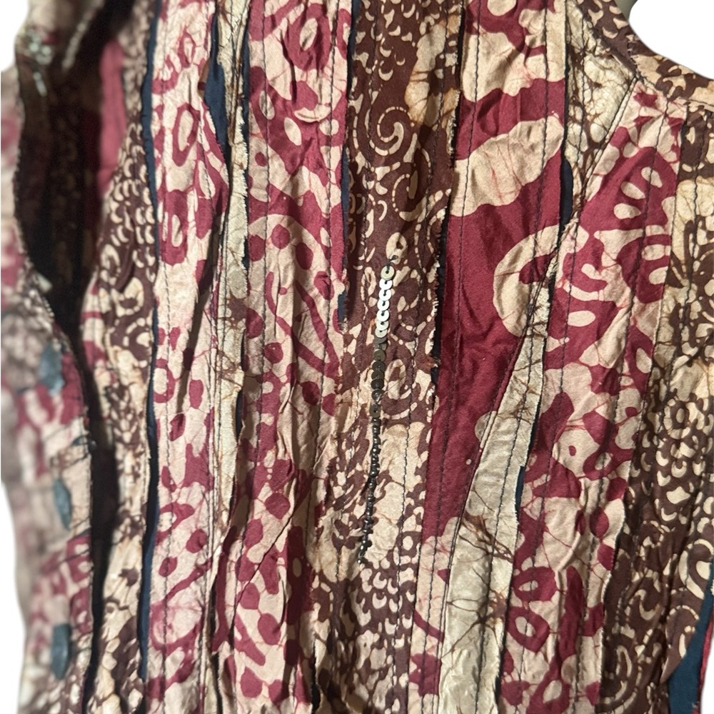 Chico’s Multicolor Patchwork Vest - image 5